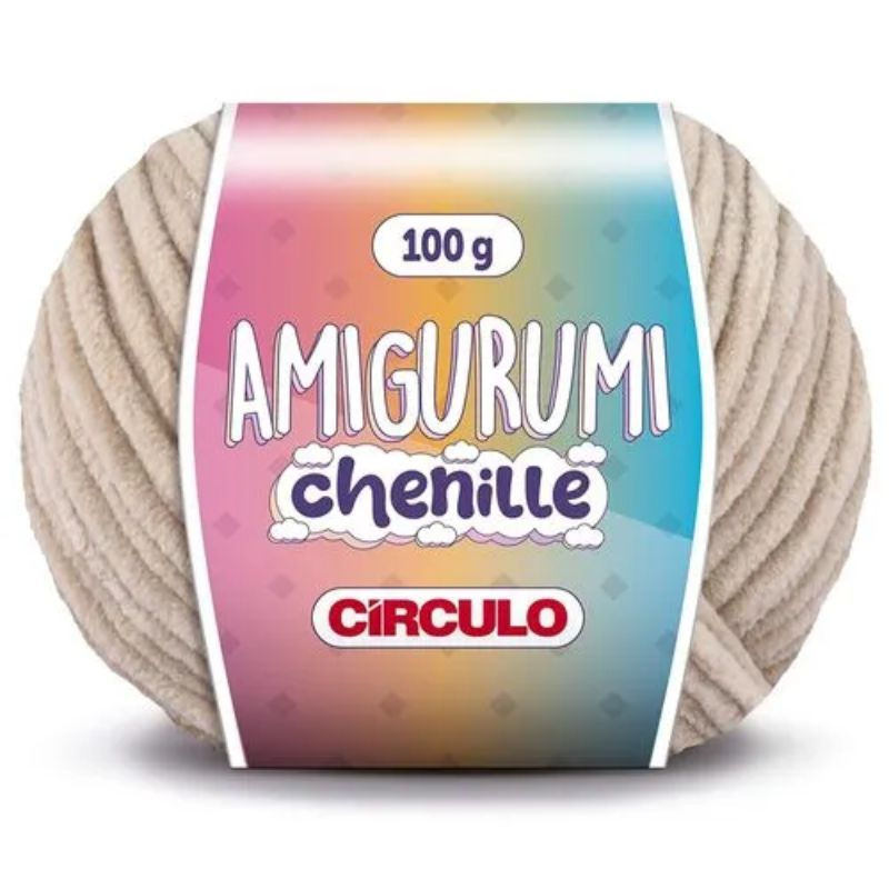 LINHA AMIGURUMI CHENILLE CÍRCULO 7062 AMENDOIM