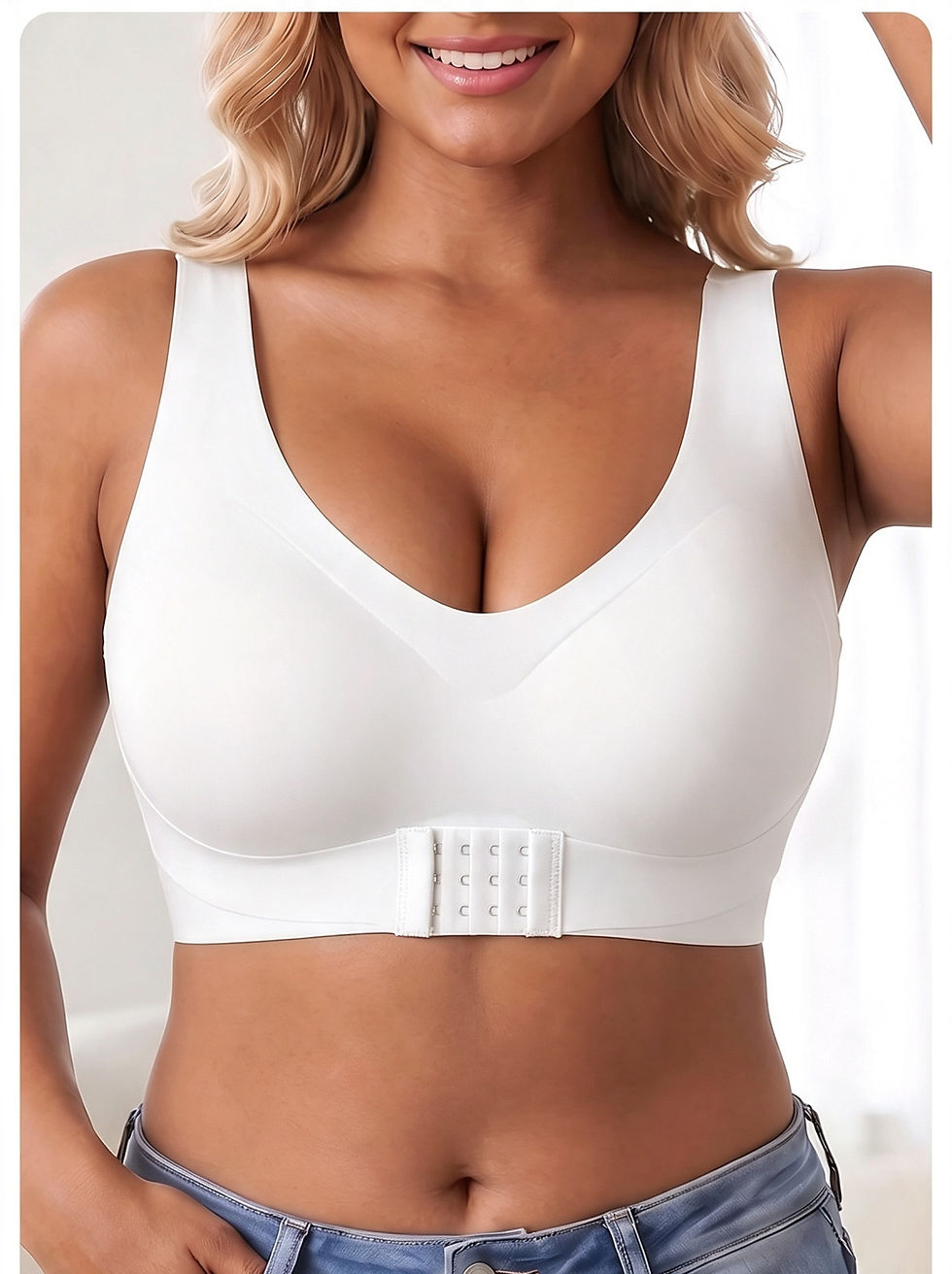 Miniature : Fixed Cup Sports Bra with Antibacterial Fabric