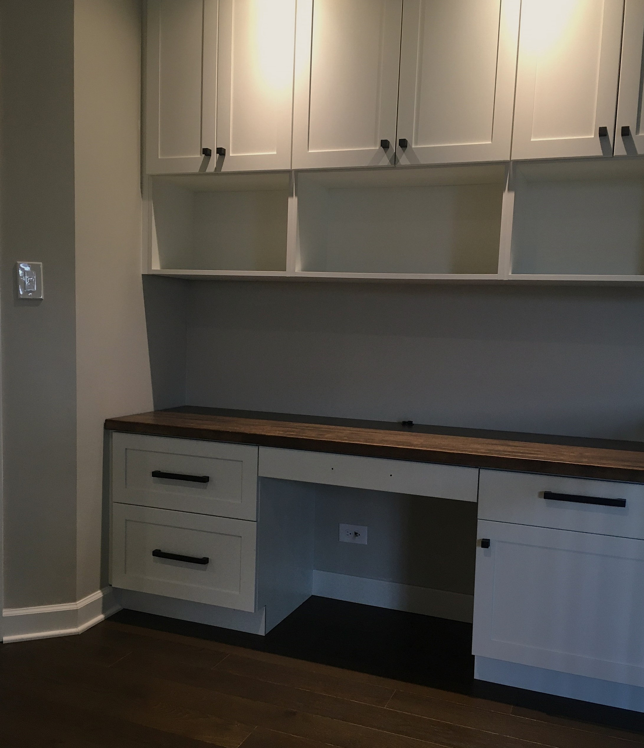 Remodeled Home Office Desk Area
