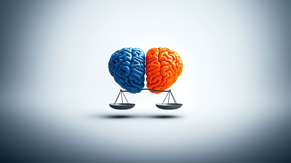 Cerveau gauche cerveau droit équilibre