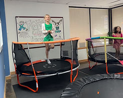 Action centered learning on a trampoline