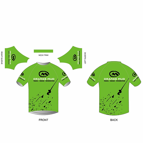 orange running shirt