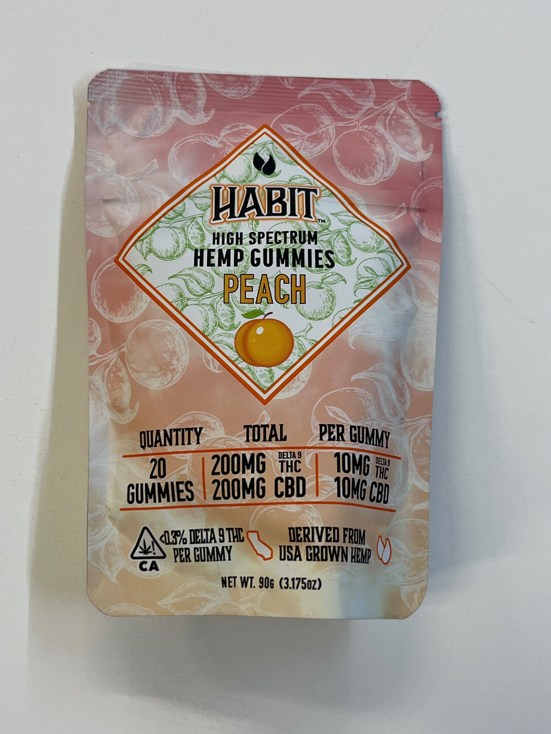 Habitat Delta 9 Gummies Peach
