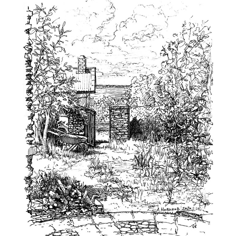 sketch_13_Buryachki ©AlexeyNovikov Novikovart algestraart