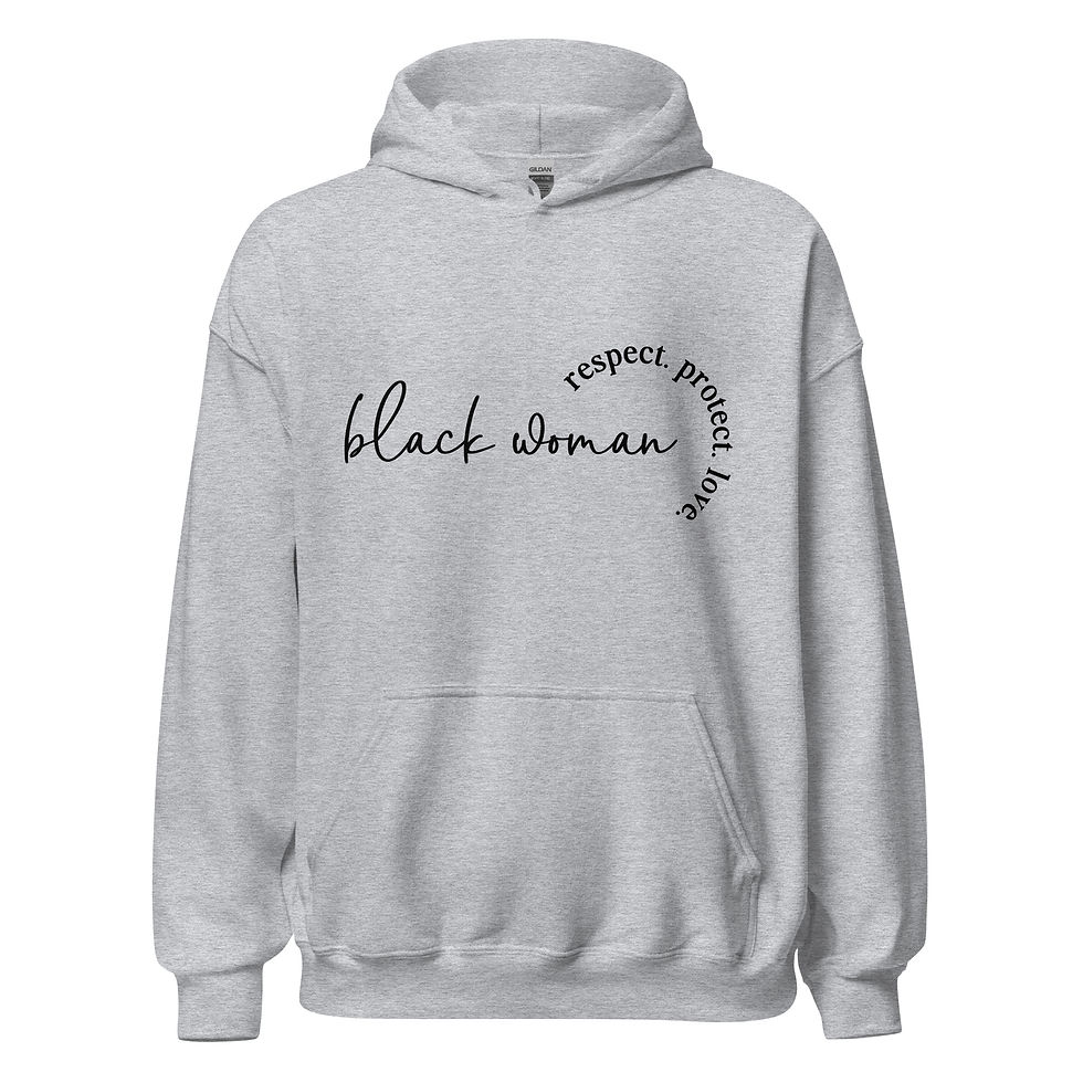 Thumbnail: Black Woman Unisex Hoodie