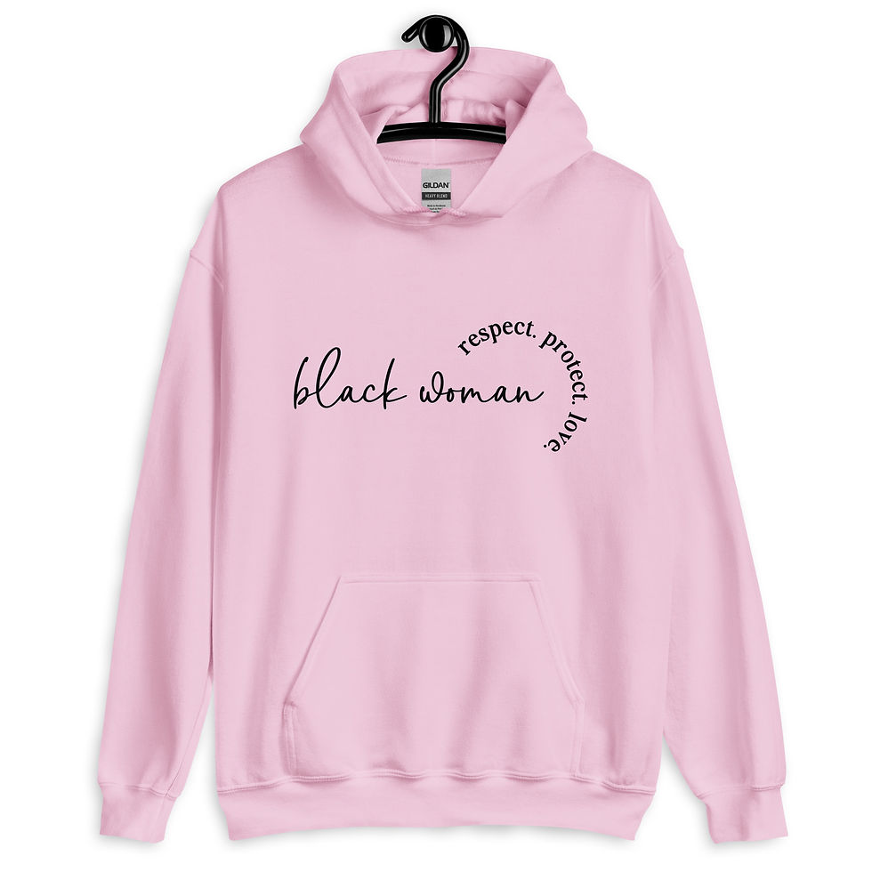 Thumbnail: Black Woman Unisex Hoodie