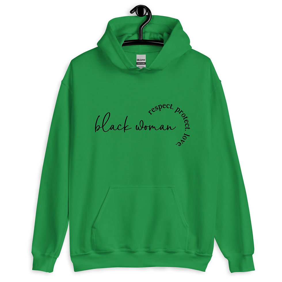 Thumbnail: Black Woman Unisex Hoodie