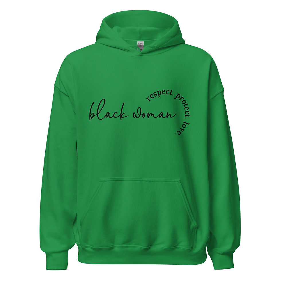 Thumbnail: Black Woman Unisex Hoodie