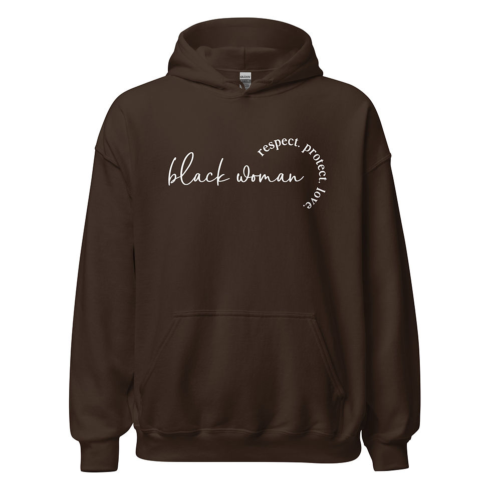 Thumbnail: Black Woman Unisex Hoodie