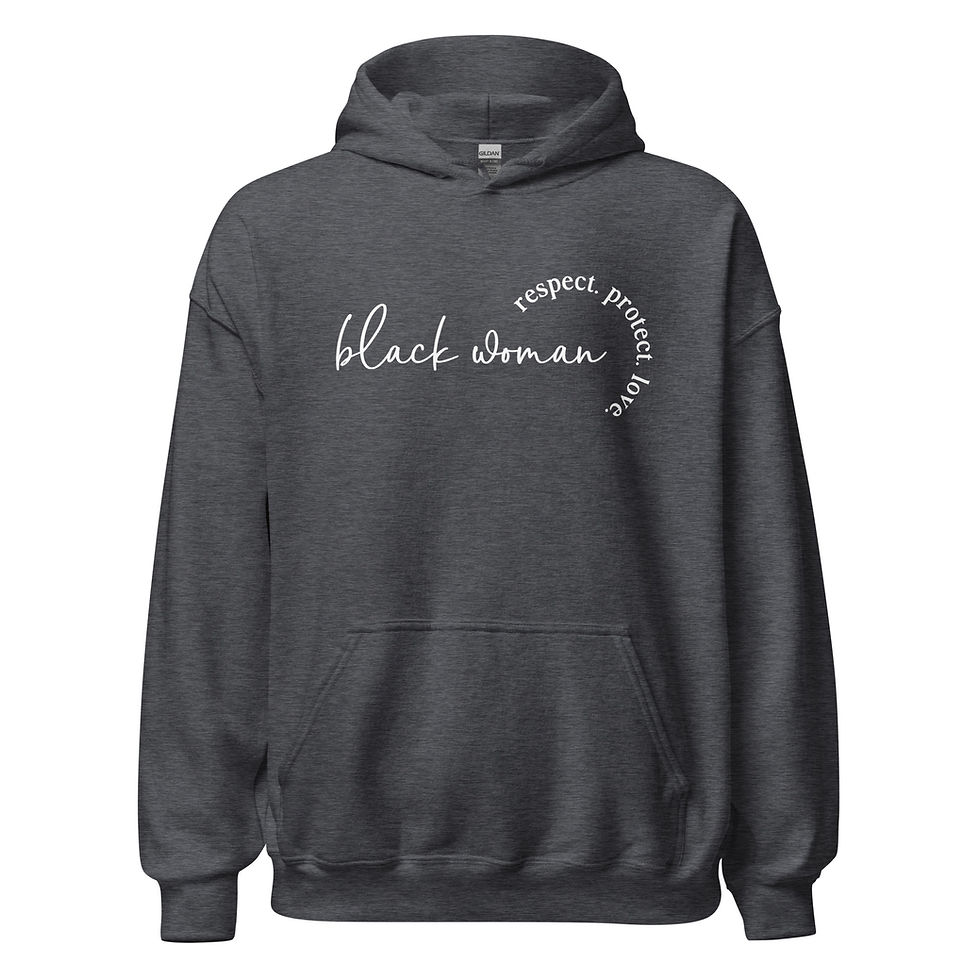 Thumbnail: Black Woman Unisex Hoodie