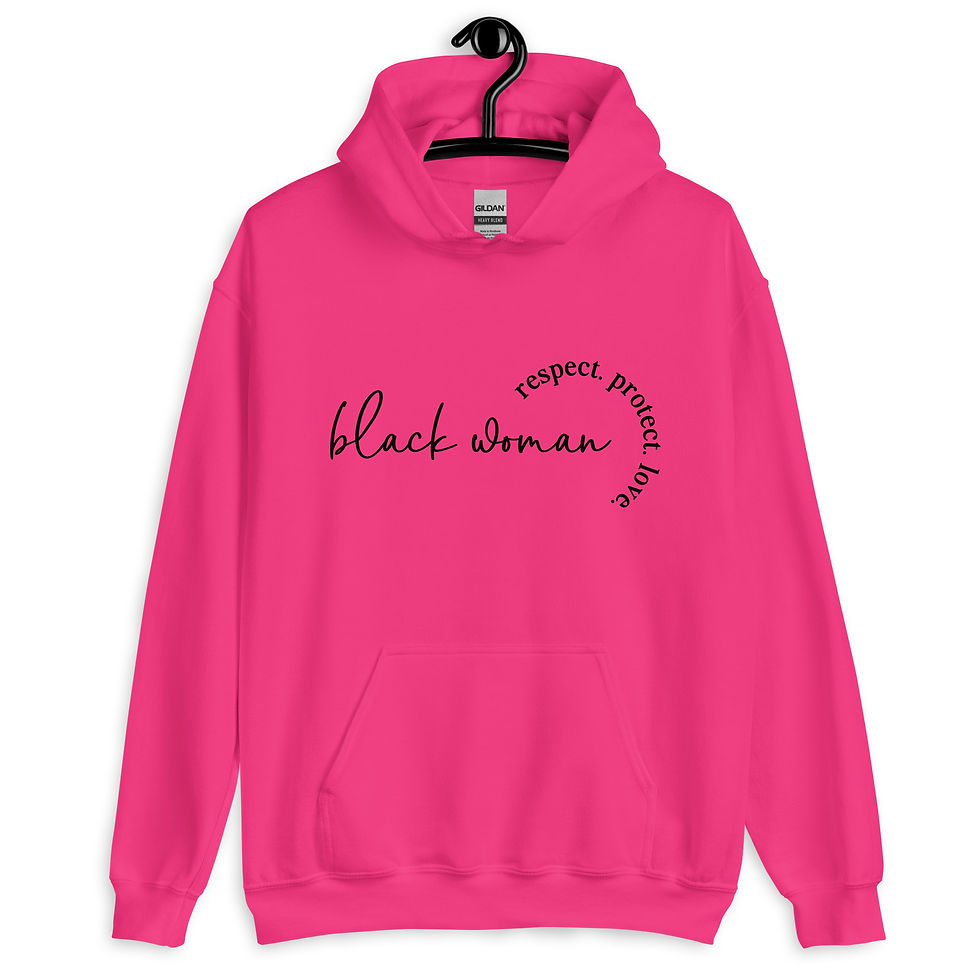Thumbnail: Black Woman Unisex Hoodie