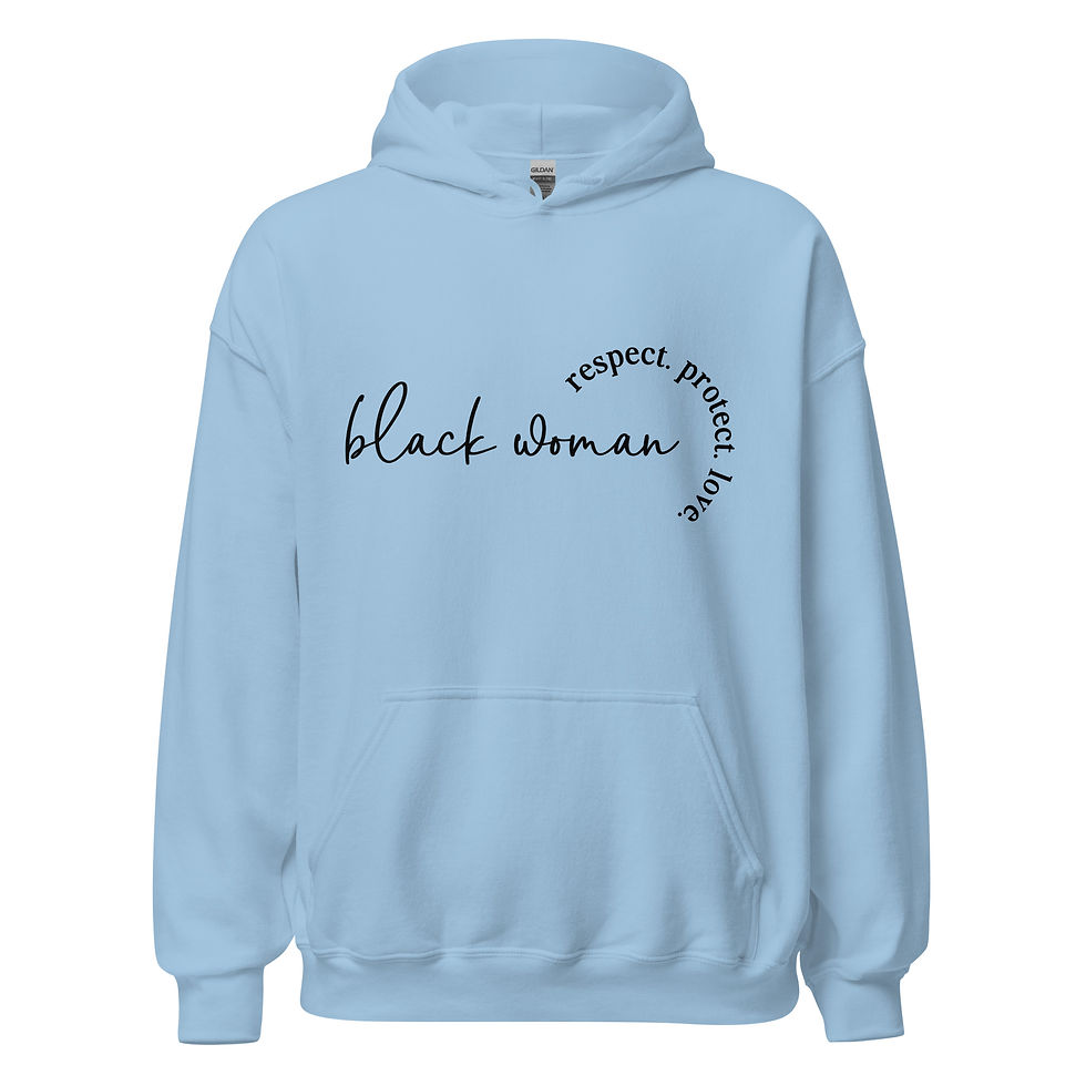 Thumbnail: Black Woman Unisex Hoodie