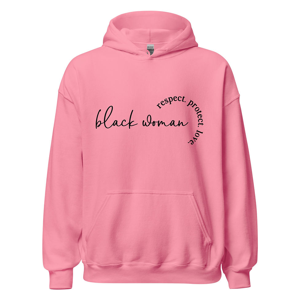 Thumbnail: Black Woman Unisex Hoodie