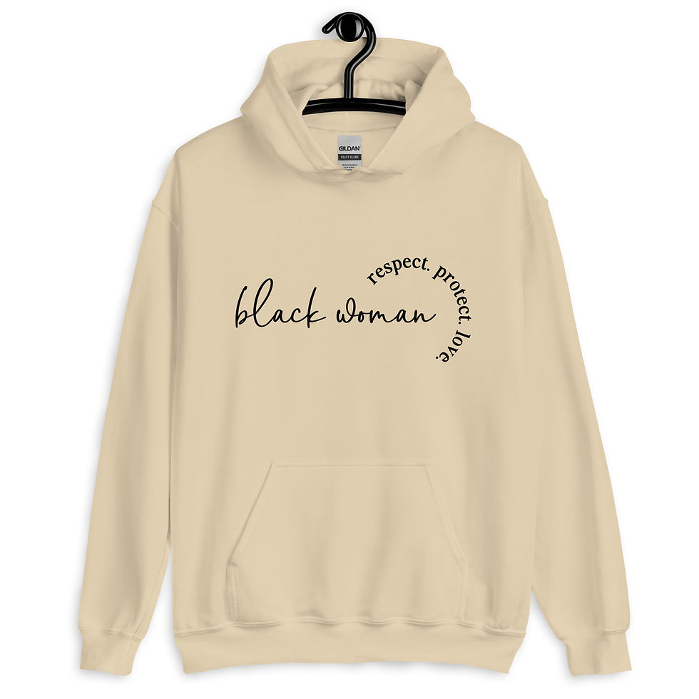 Thumbnail: Black Woman Unisex Hoodie
