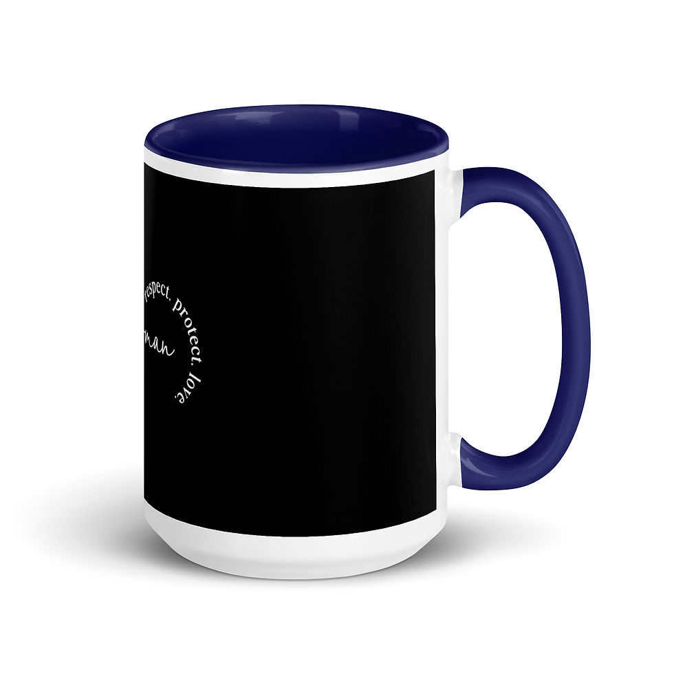 Thumbnail: Black Woman Mug with Color Inside