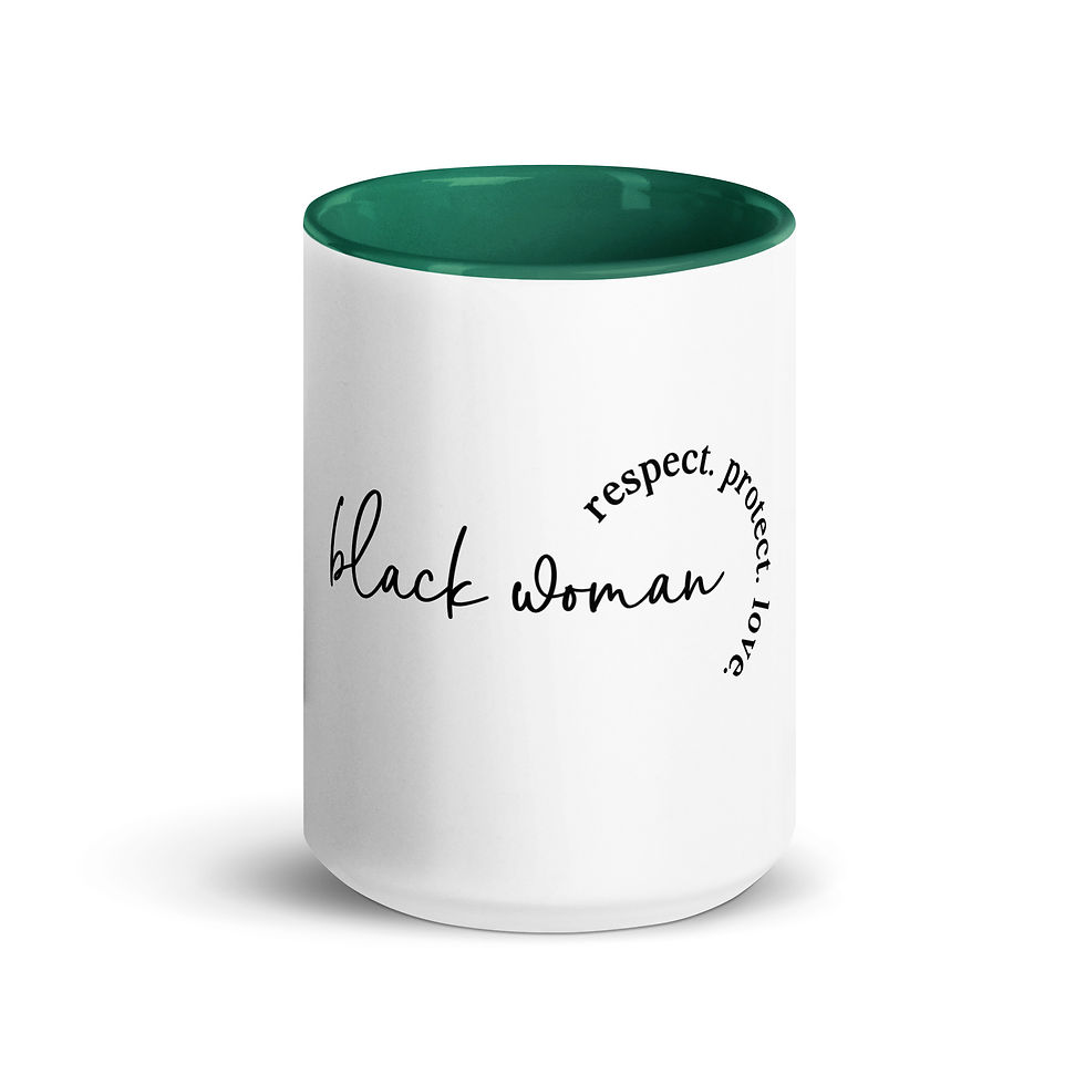 Thumbnail: Black Woman Mug with Color Inside