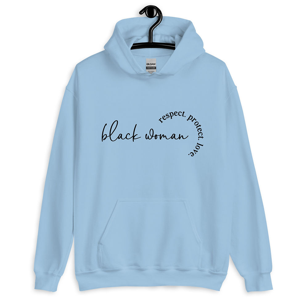 Thumbnail: Black Woman Unisex Hoodie