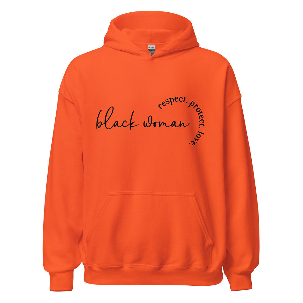 Thumbnail: Black Woman Unisex Hoodie
