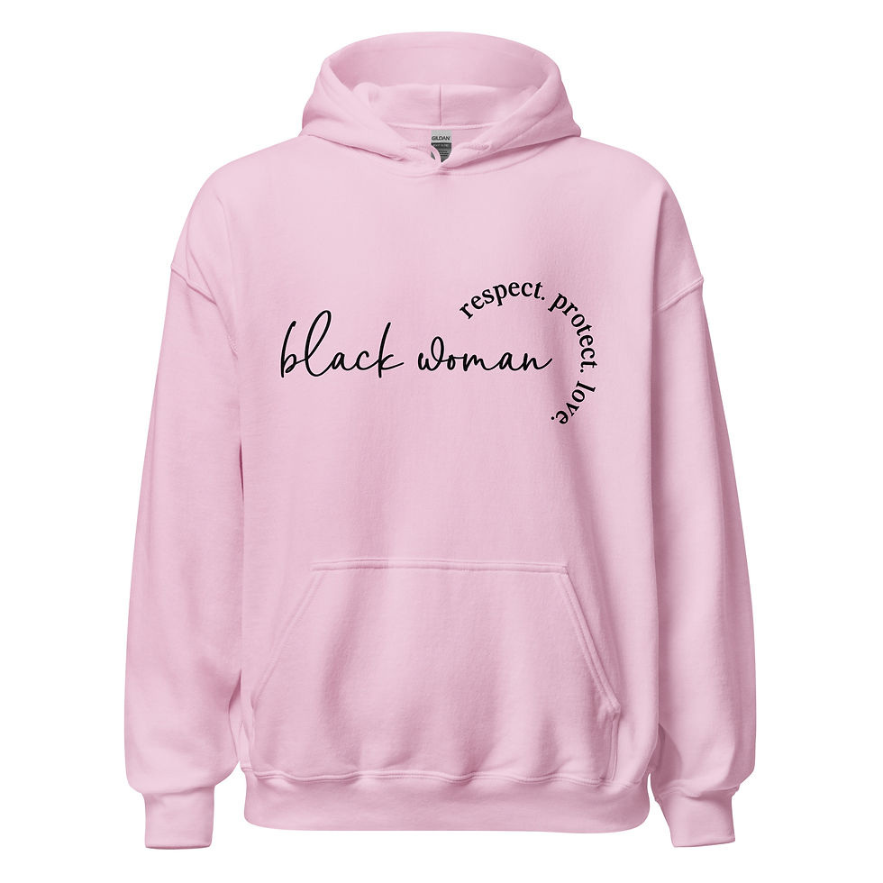 Thumbnail: Black Woman Unisex Hoodie