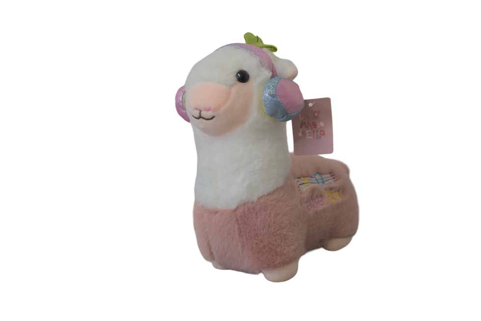 LLA014 - LLAMA OREJERAS ROSA (22 CMS)