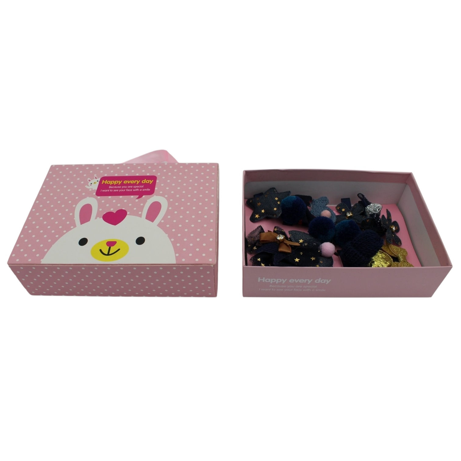 BEMB08 SET DE MOÑITOS BOLSA AZUL
