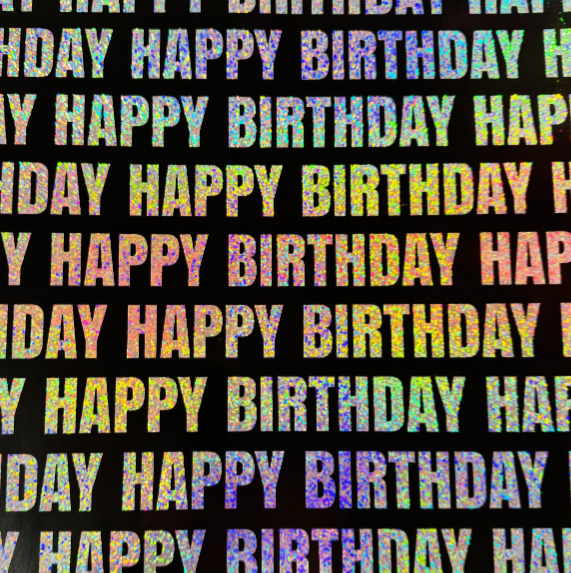 VA-259	HOLOGRAPHIC BLACK BDAY