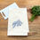 Thumbnail: Blue Fish Dishtowel - Goldfish Flour Sack Dish Towel
