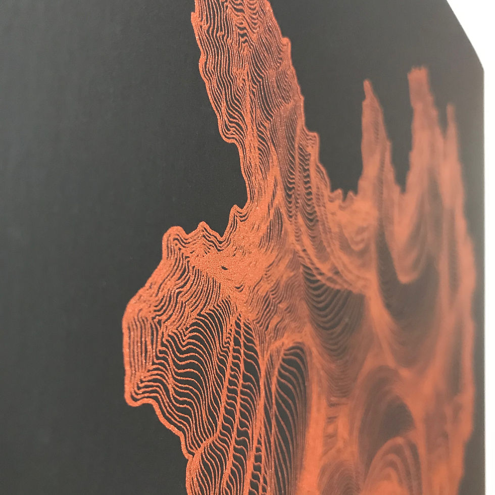 Thumbnail: Close up of copper lines on black paper