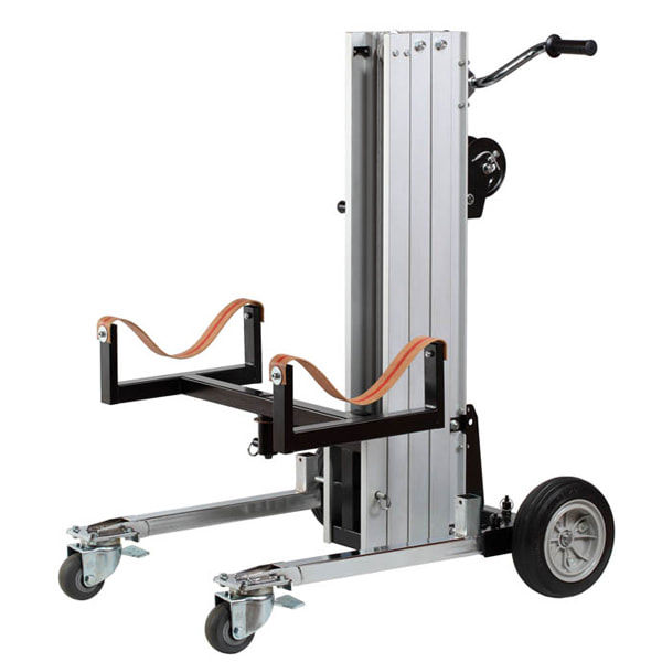 BD1 portable material trolley lifter with cradle attachment