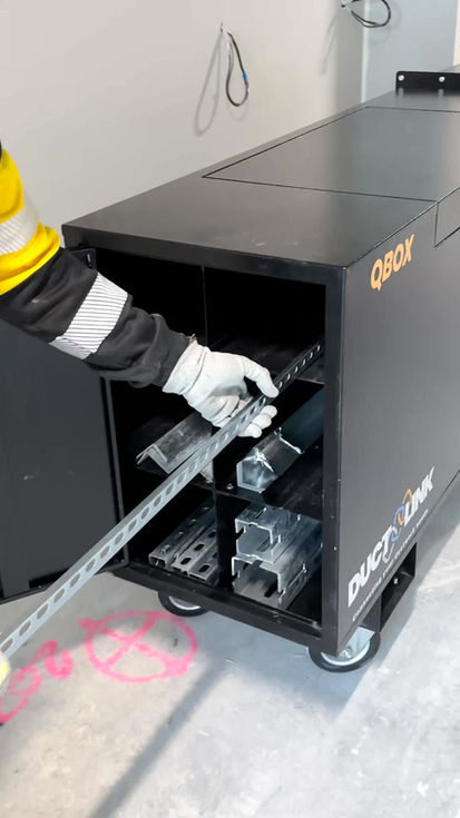 Integrated lock system on heavy-duty site storage box