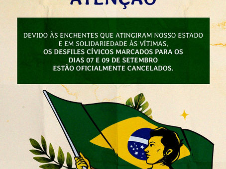 Desfiles Cívicos são cancelados em Gramado