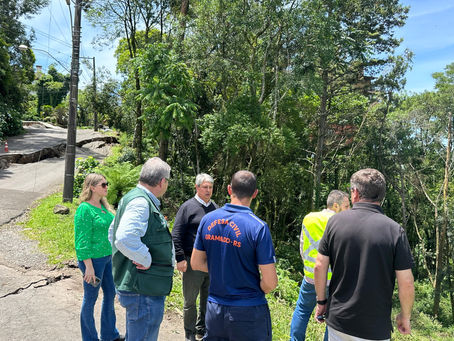 Áreas de risco em Gramado estão sendo avaliadas por técnicos