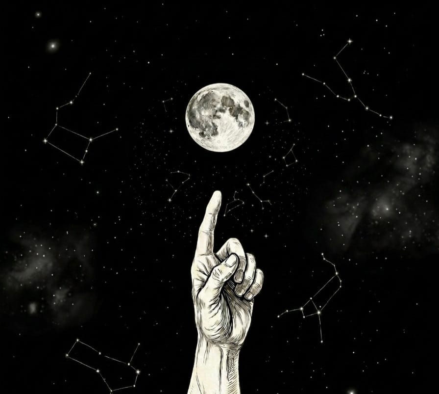 Ao apontar a Lua, não olhe para o dedo 