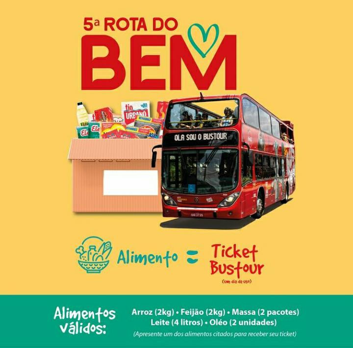 Ao todo, a 5ª edição da “Rota do Bem” realizada através de passeios do Bustour arrecadou 700 quilos, que foram divididos igualmente entre as cidades de Gramado e Canela.