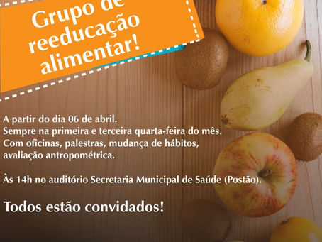 Saúde promove programa de reeducação alimentar