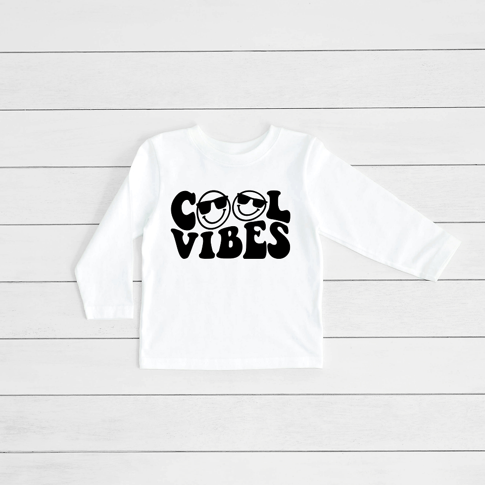 Cool Vibes Long Sleeve Toddler Tee