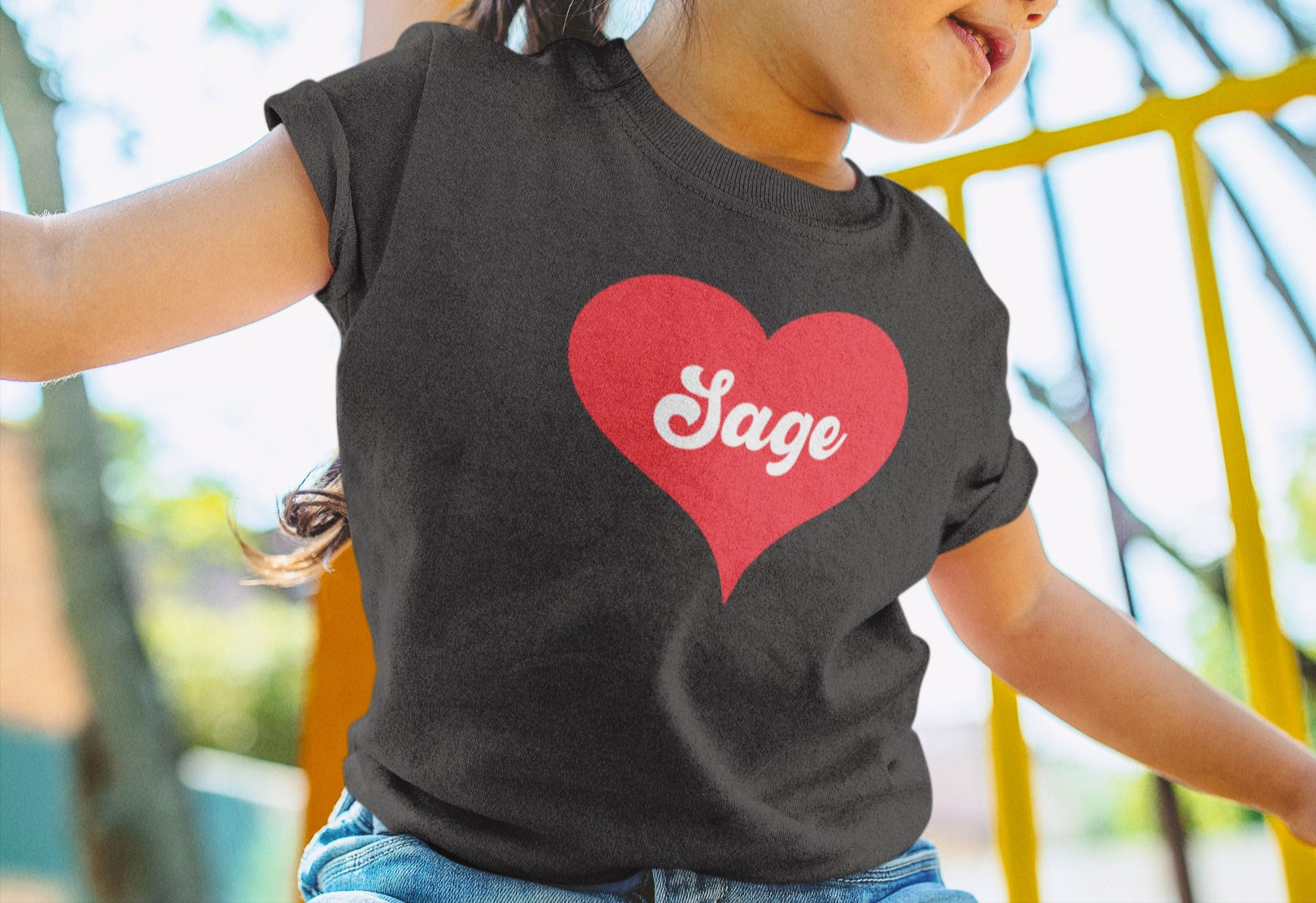 Custom Name Heart Valentine's Day Shirt