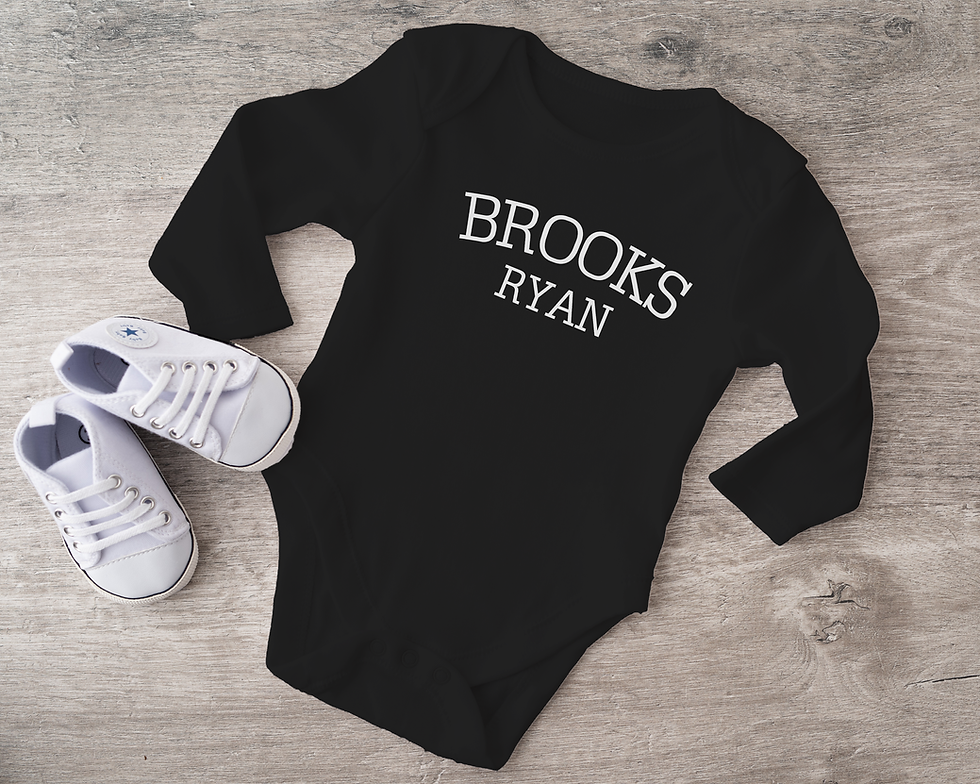 Custom Long Sleeve Onesie