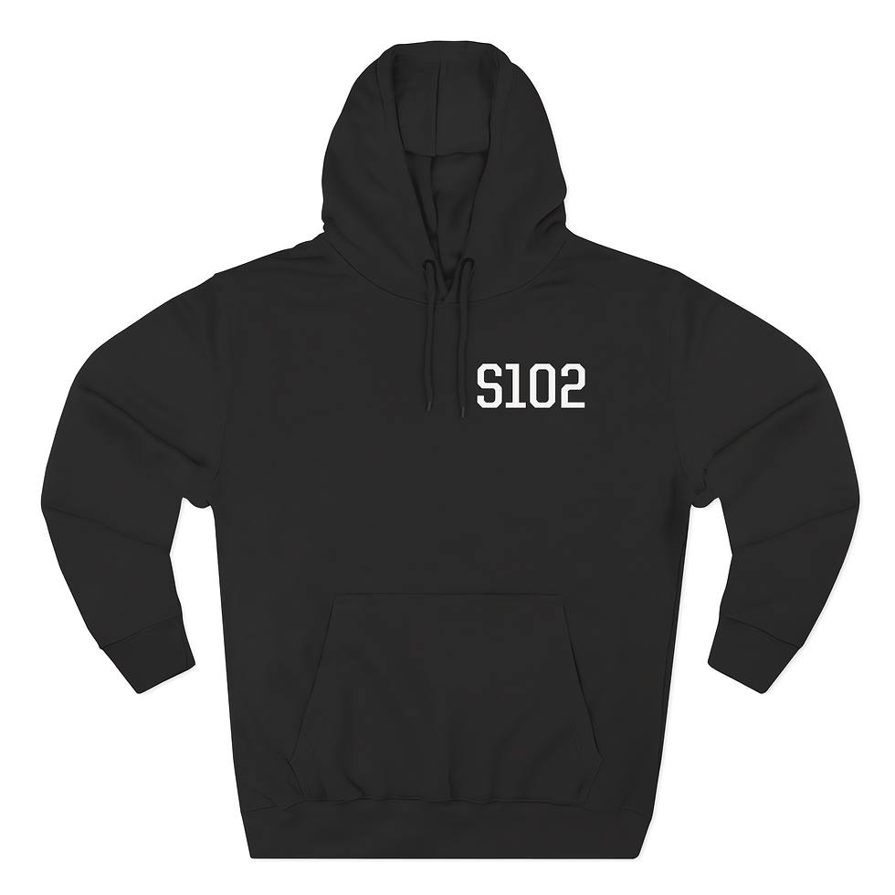 Thumbnail: Full Goon Skull Hockey Hoodie - Three-Panel Fleece Design for Sports Fans