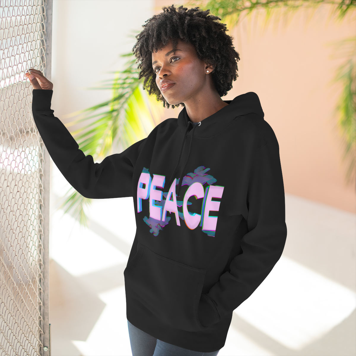 Three-Panel Fleece Hoodie