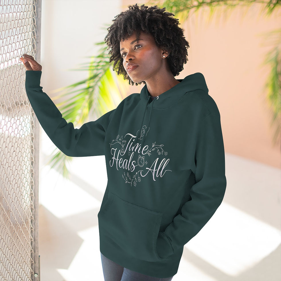 Thumbnail: 'Time Heals All' Comfort Pullover Hoodie