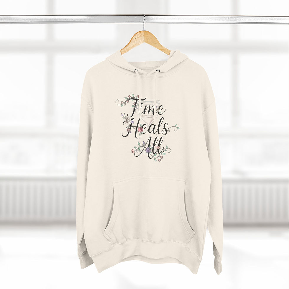 Thumbnail: Time Heals All Floral Hoodie Comfort Pullover