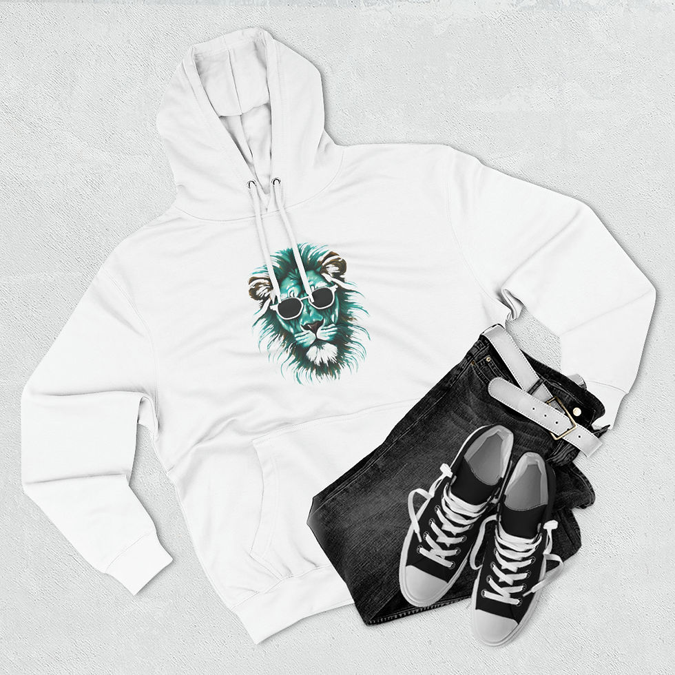 Thumbnail: Turquoise Lion Hoodie