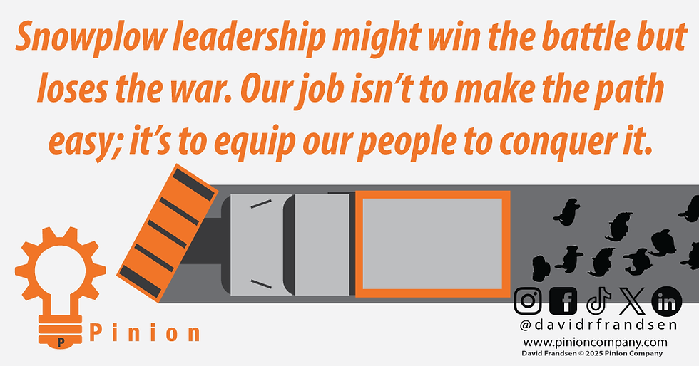 Snowplow Leadership: Why Great Leaders Let Their Teams Struggle
