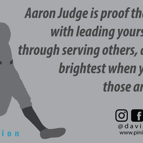 Aaron Judge: Leadership On and Off the Field