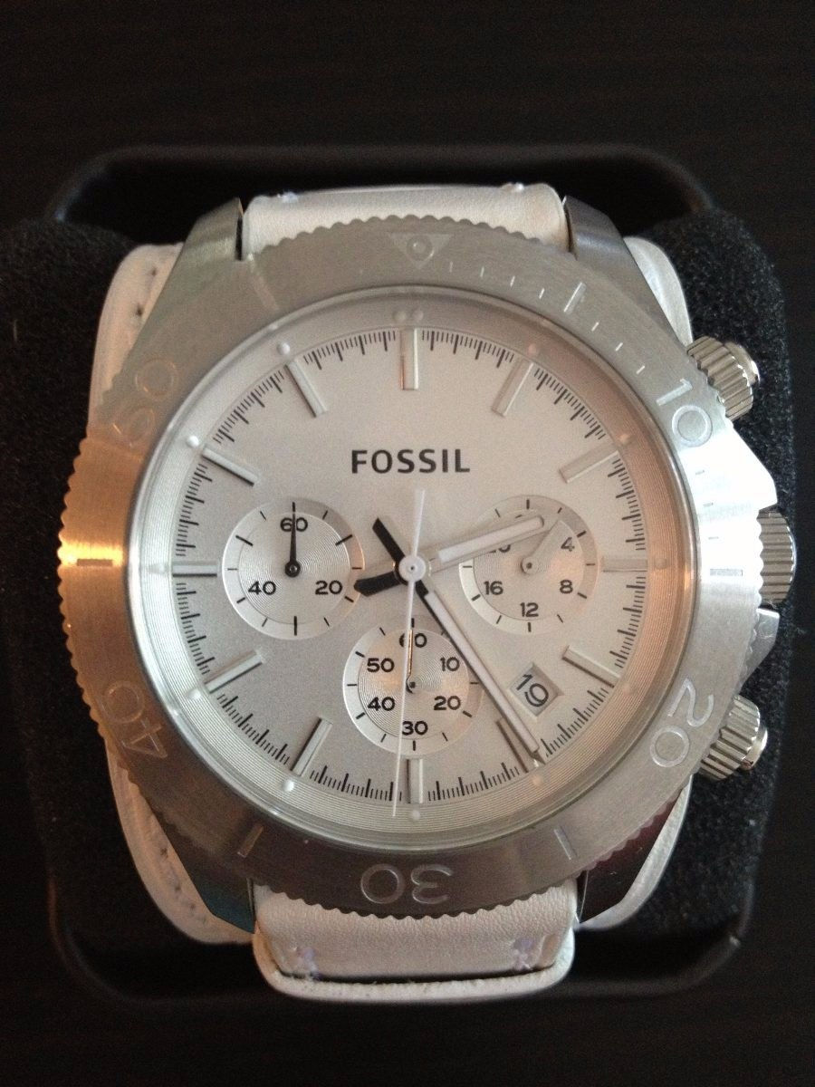 Reloj Hombre Fossil Formal Blanco