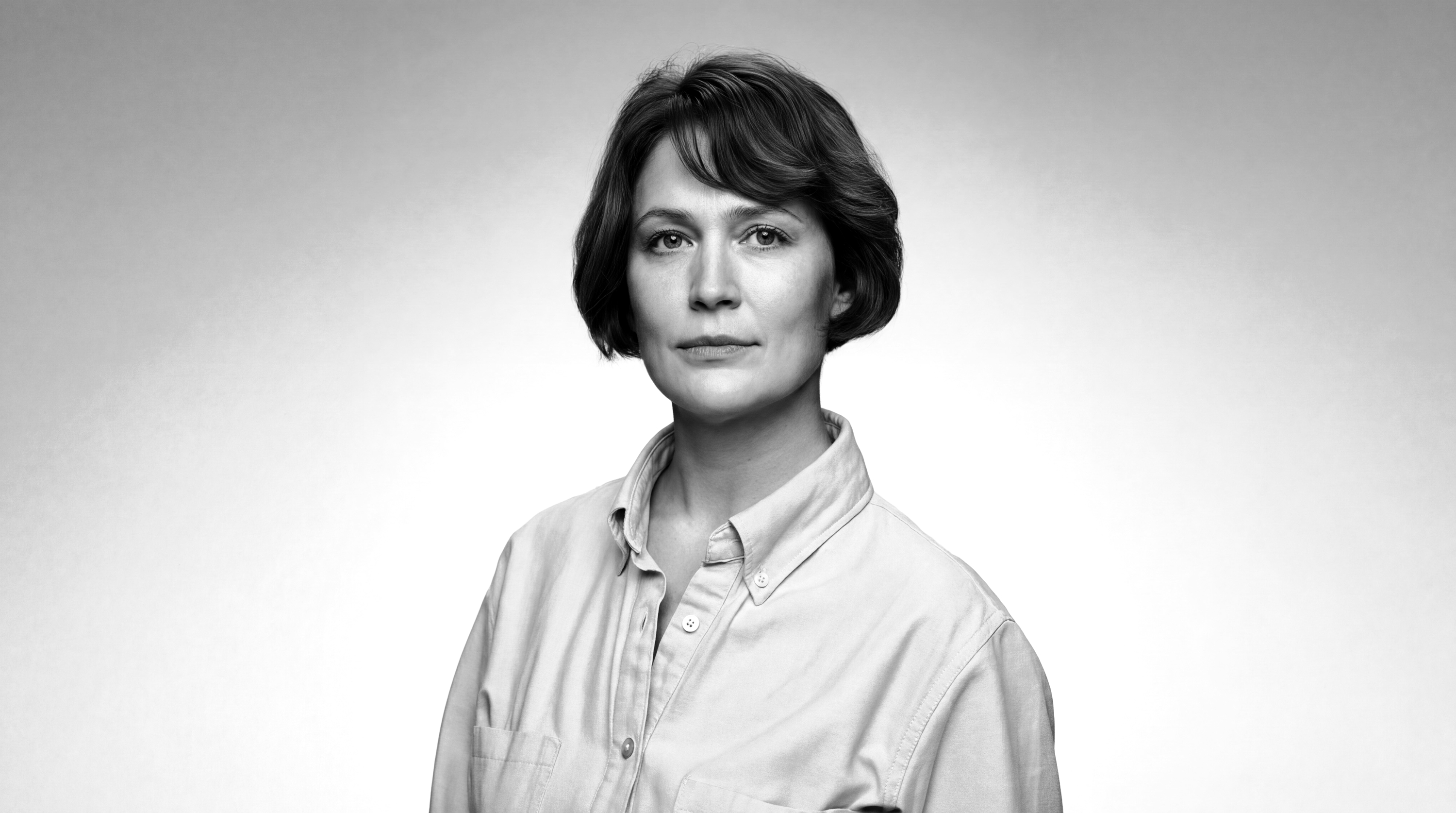 Woman in Beige Shirt