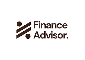 Dark Blue and White Modern Icon Finance 