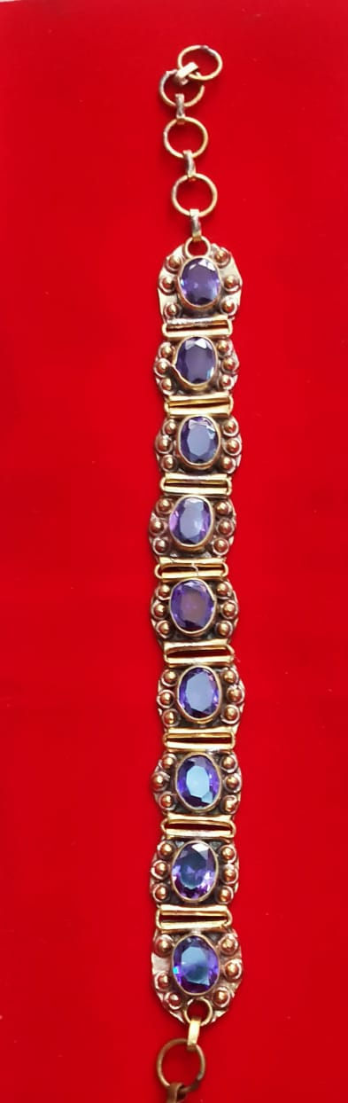 Chakra Bracelet - Amethyst , Ruby, Coral , Citrne and many other