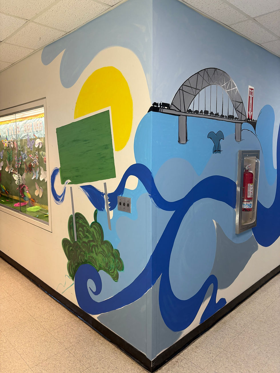 Mural On Walls At Oak Ridge - Tribute To Sandwich